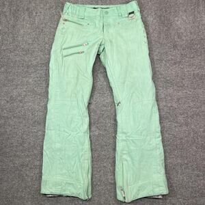 Oakley Snow Pants Womens XS Green Gretchen Bleiler Thinsulate Ski Snowboard